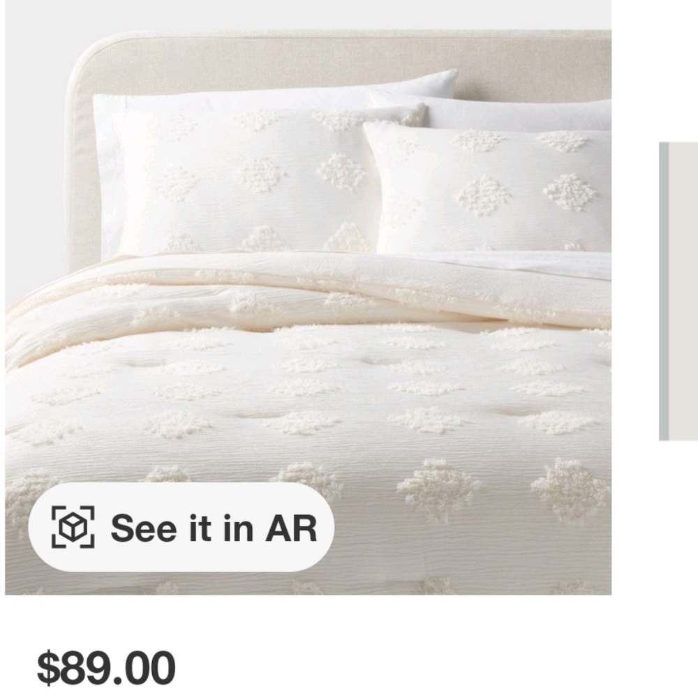 Threshold Tufted Diamond Duvet Cover Set